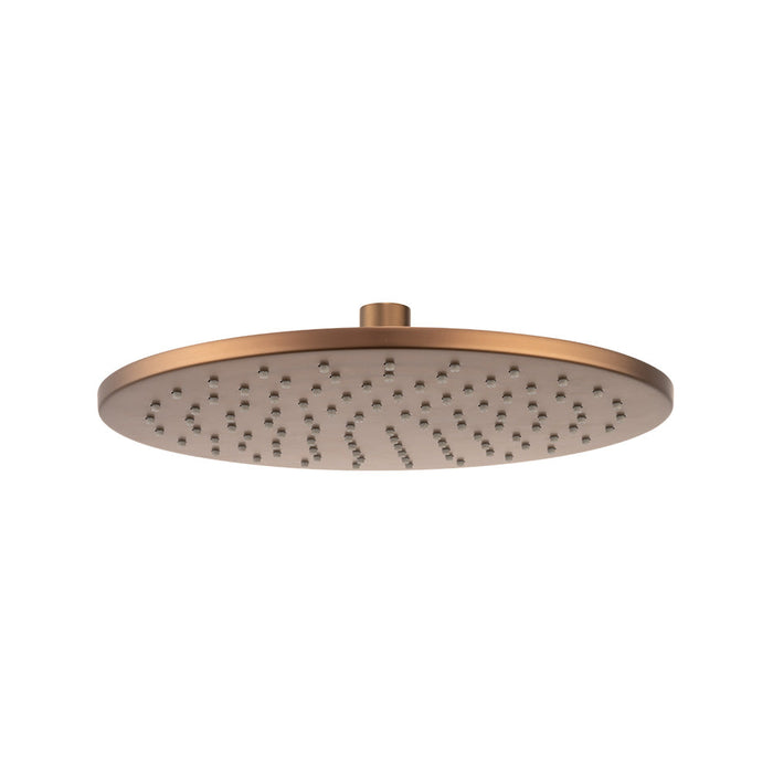Mixx Matcha Brass Shower Head 250mm - Brushed Bronze-Blue Leaf Bathware &amp; Tiles