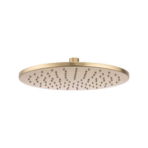 Mixx Matcha Brass Shower Head 250mm - Brushed Gold-Blue Leaf Bathware &amp; Tiles