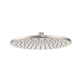Mixx Matcha Brass Shower Head 250mm - Brushed Nickel-Blue Leaf Bathware &amp; Tiles