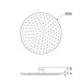 Mixx Matcha Brass Shower Head 250mm - Gun Metal-Blue Leaf Bathware &amp; Tiles