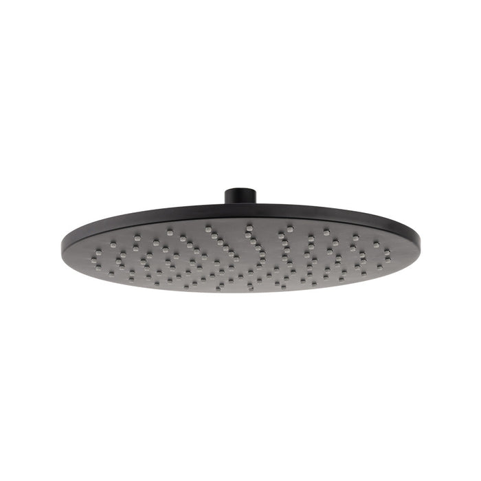 Mixx Matcha Brass Shower Head 250mm - Matt Black-Blue Leaf Bathware &amp; Tiles