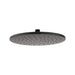 Mixx Matcha Brass Shower Head 250mm - Matt Black-Blue Leaf Bathware &amp; Tiles