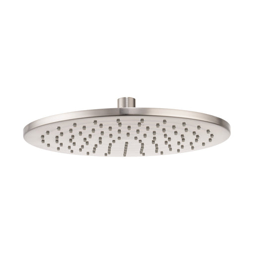 Mixx Matcha Brass Shower Head 300mm - Brushed Nickel-Blue Leaf Bathware &amp; Tiles
