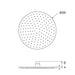 Mixx Matcha Brass Shower Head 300mm - Gun Metal-Blue Leaf Bathware &amp; Tiles