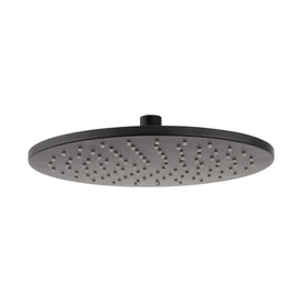 Mixx Matcha Brass Shower Head 300mm - Matt Black-Blue Leaf Bathware &amp; Tiles