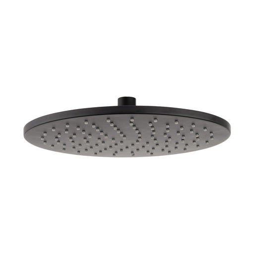 Mixx Matcha Brass Shower Head 300mm - Matt Black-Blue Leaf Bathware &amp; Tiles