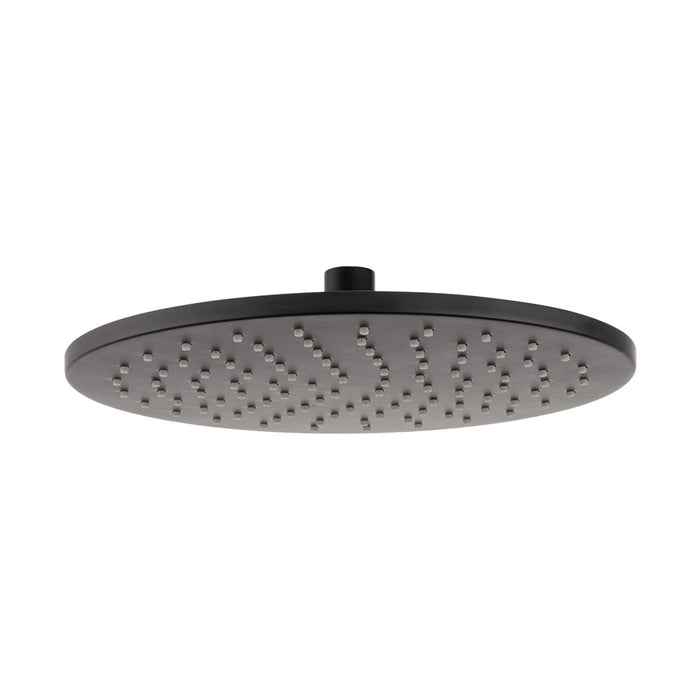 Mixx Matcha Brass Shower Head 300mm - Matt Black-Blue Leaf Bathware &amp; Tiles