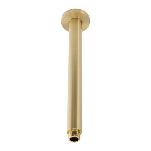 Mixx Matcha Ceiling Arm 300mm - Brushed Gold-Blue Leaf Bathware &amp; Tiles