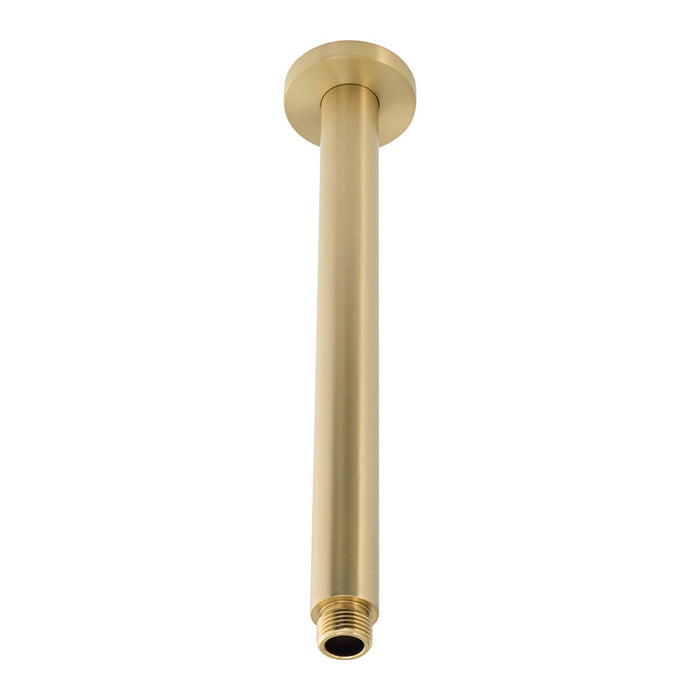 Mixx Matcha Ceiling Arm 300mm - Brushed Gold-Blue Leaf Bathware &amp; Tiles