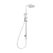 Mixx Matcha Deluxe Twin Shower - Chrome-Blue Leaf Bathware &amp; Tiles