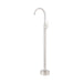 Mixx Matcha Floor Mounted Bath Filler - Brushed Nickel-Blue Leaf Bathware &amp; Tiles