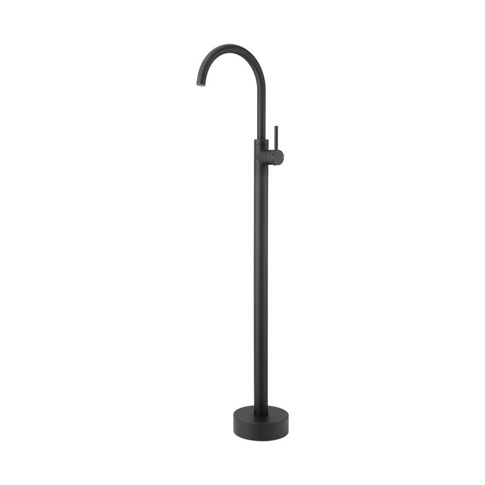 Mixx Matcha Floor Mounted Bath Filler - Matt Black-Blue Leaf Bathware &amp; Tiles