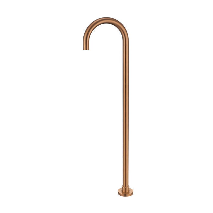 Mixx Matcha Floor Mounted Bath Spout - Brushed Bronze-Blue Leaf Bathware &amp; Tiles