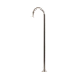 Mixx Matcha Floor Mounted Bath Spout - Brushed Nickel-Blue Leaf Bathware &amp; Tiles