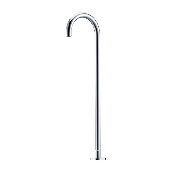 Mixx Matcha Floor Mounted Bath Spout - Chrome-Blue Leaf Bathware &amp; Tiles