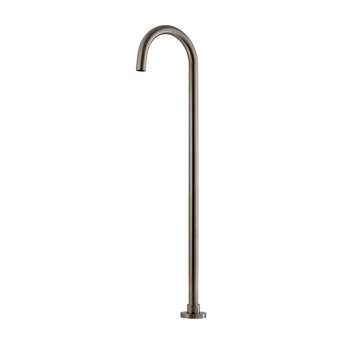 Mixx Matcha Floor Mounted Bath Spout - Gun Metal-Blue Leaf Bathware &amp; Tiles