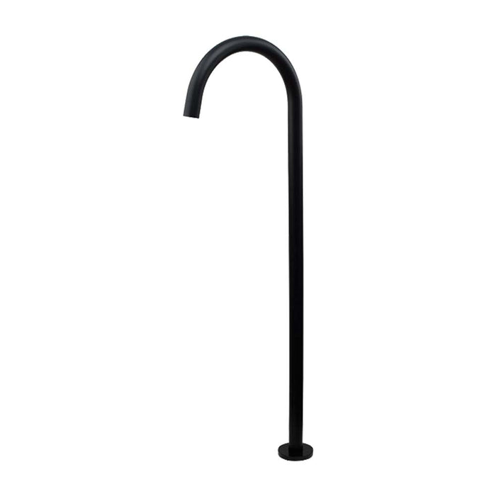 Mixx Matcha Floor Mounted Bath Spout - Matt Black-Blue Leaf Bathware &amp; Tiles