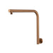 Mixx Matcha High Rise Shower Arm - Brushed Bronze-Blue Leaf Bathware &amp; Tiles