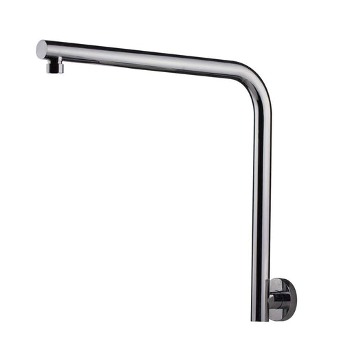 Mixx Matcha High Rise Shower Arm - Chrome-Blue Leaf Bathware &amp; Tiles