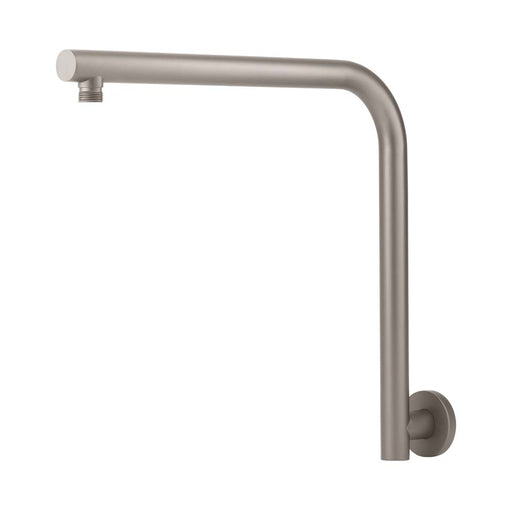 Mixx Matcha High Rise Shower Arm - Gun Metal-Blue Leaf Bathware &amp; Tiles