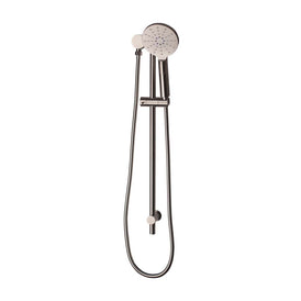 Mixx Matcha Rail Shower - Brushed Nickel-Blue Leaf Bathware &amp; Tiles