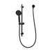 Mixx Matcha Rail Shower - Matt Black-Blue Leaf Bathware &amp; Tiles