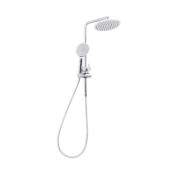 Mixx Matcha Retro Twin Shower - Chrome-Blue Leaf Bathware &amp; Tiles