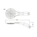 Mixx Matcha Single Spray Hand Shower Kit - Chrome-Blue Leaf Bathware &amp; Tiles