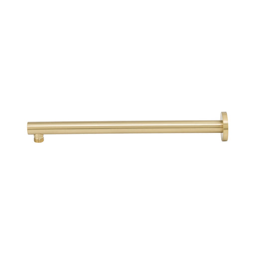 Mixx Matcha Straight Shower Arm 380mm - Brushed Gold-Blue Leaf Bathware &amp; Tiles