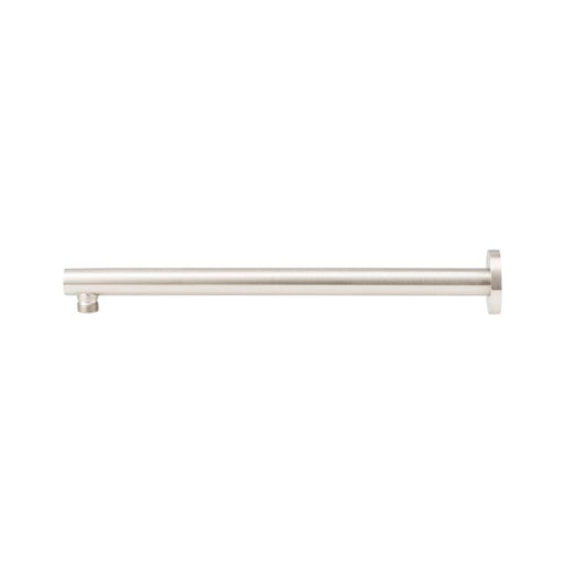 Mixx Matcha Straight Shower Arm 380mm - Brushed Nickel-Blue Leaf Bathware &amp; Tiles