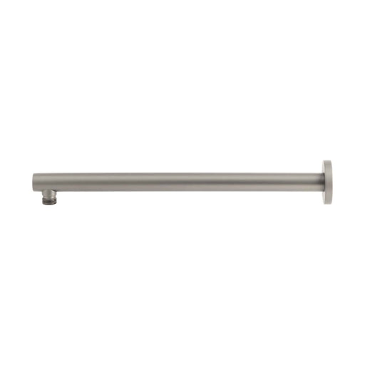 Mixx Matcha Straight Shower Arm 380mm - Gun Metal-Blue Leaf Bathware &amp; Tiles