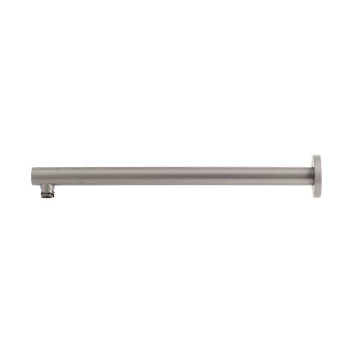 Mixx Matcha Straight Shower Arm 380mm - Gun Metal-Blue Leaf Bathware &amp; Tiles