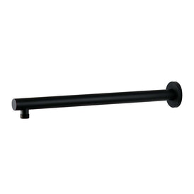 Mixx Matcha Straight Shower Arm 380mm - Matt Black-Blue Leaf Bathware &amp; Tiles