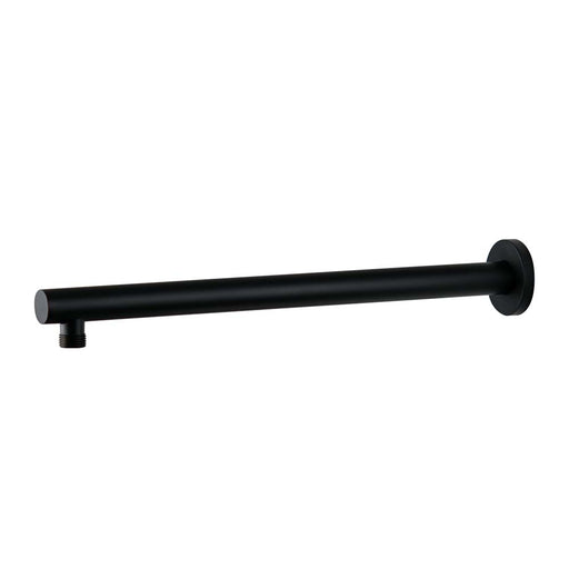 Mixx Matcha Straight Shower Arm 380mm - Matt Black-Blue Leaf Bathware &amp; Tiles