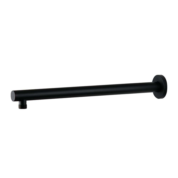 Mixx Matcha Straight Shower Arm 380mm - Matt Black-Blue Leaf Bathware &amp; Tiles