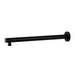 Mixx Matcha Straight Shower Arm 380mm - Matt Black-Blue Leaf Bathware &amp; Tiles