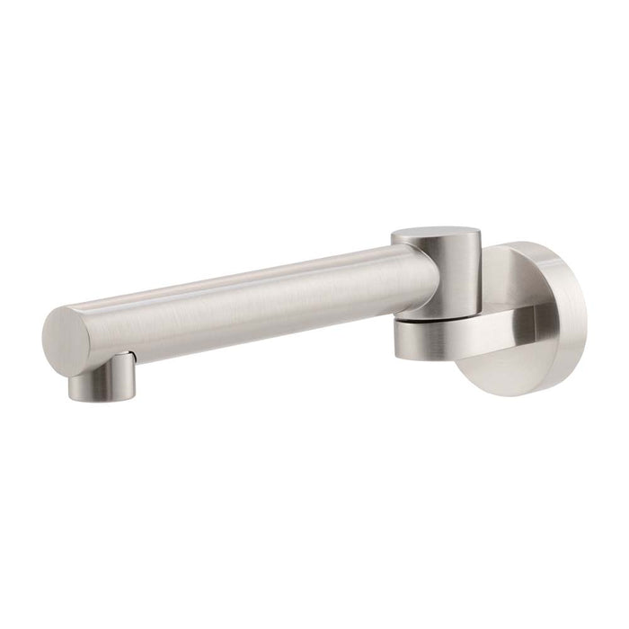 Mixx Matcha Swivel Bath Spout - Brushed Nickel-Blue Leaf Bathware &amp; Tiles