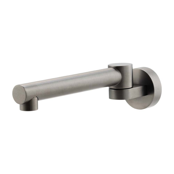 Mixx Matcha Swivel Bath Spout - Gun Metal-Blue Leaf Bathware &amp; Tiles