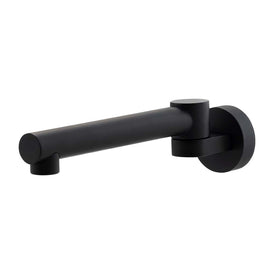 Mixx Matcha Swivel Bath Spout - Matt Black-Blue Leaf Bathware &amp; Tiles
