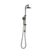 Mixx Matcha Twin Shower - Gun Metal-Blue Leaf Bathware &amp; Tiles