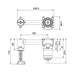 Mixx Mixx Unicolour Wall Plate Mixer Body-Blue Leaf Bathware &amp; Tiles