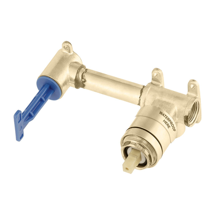 Mixx Mixx Unicolour Wall Plate Mixer Body-Blue Leaf Bathware &amp; Tiles