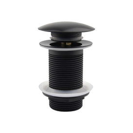 Mixx Plug & Waste Dome Pop Up 32mm - Matt Black-Blue Leaf Bathware &amp; Tiles