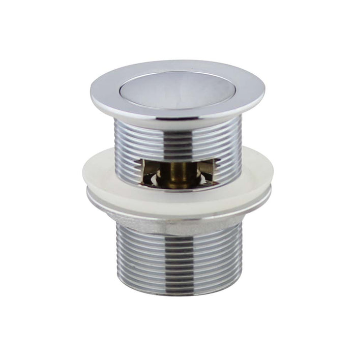 Mixx Plug & Waste Pop Up 40mm Overflow - Chrome-Blue Leaf Bathware &amp; Tiles