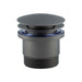 Mixx Plug & Waste Universal Dome Pop Up Waste - Gun Metal-Blue Leaf Bathware &amp; Tiles