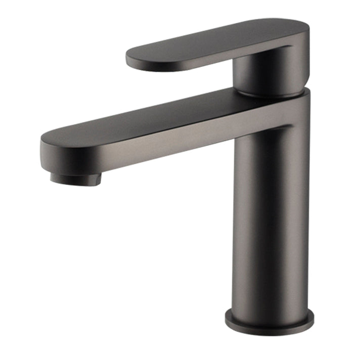 Mixx Saffron Basin Mixer - Gun Metal-Blue Leaf Bathware &amp; Tiles