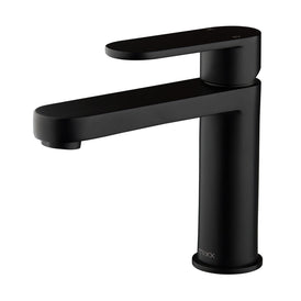 Mixx Saffron Basin Mixer - Matt Black-Blue Leaf Bathware &amp; Tiles