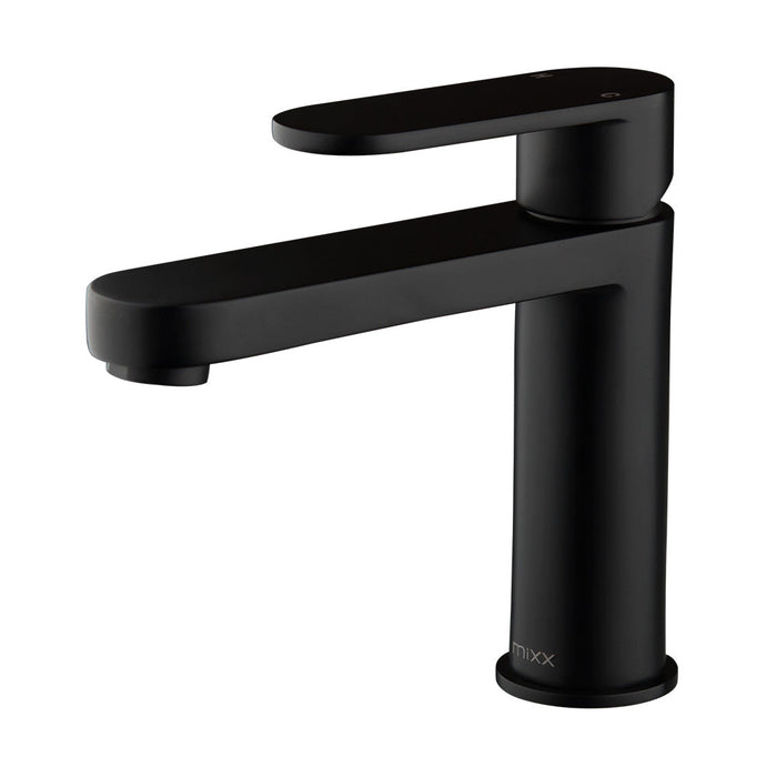 Mixx Saffron Basin Mixer - Matt Black-Blue Leaf Bathware &amp; Tiles