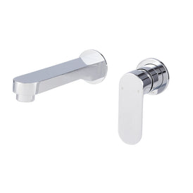 Mixx Saffron Dual Wall Plate Mixer Trim Kit - Chrome-Blue Leaf Bathware &amp; Tiles