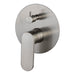 Mixx Saffron Shower Diverter Mixer - Brushed Nickel-Blue Leaf Bathware &amp; Tiles